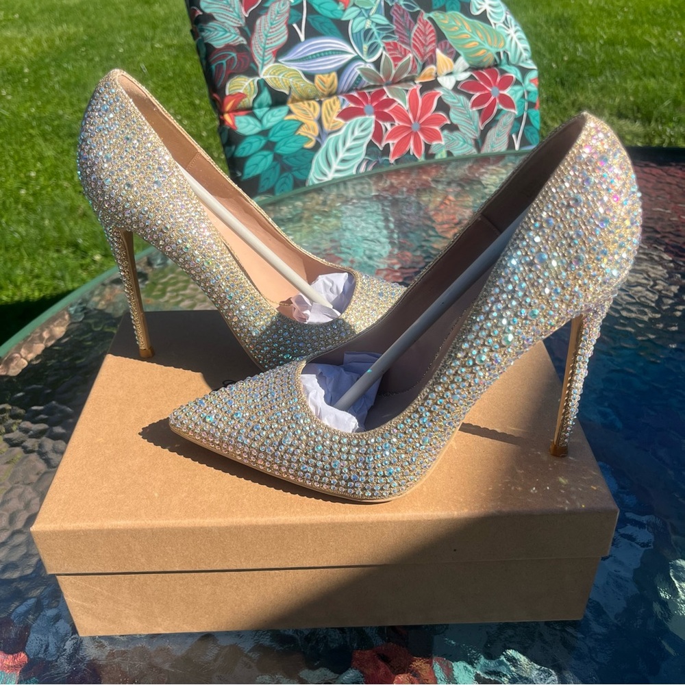 Dazzling Rhinestone Stiletto Heels